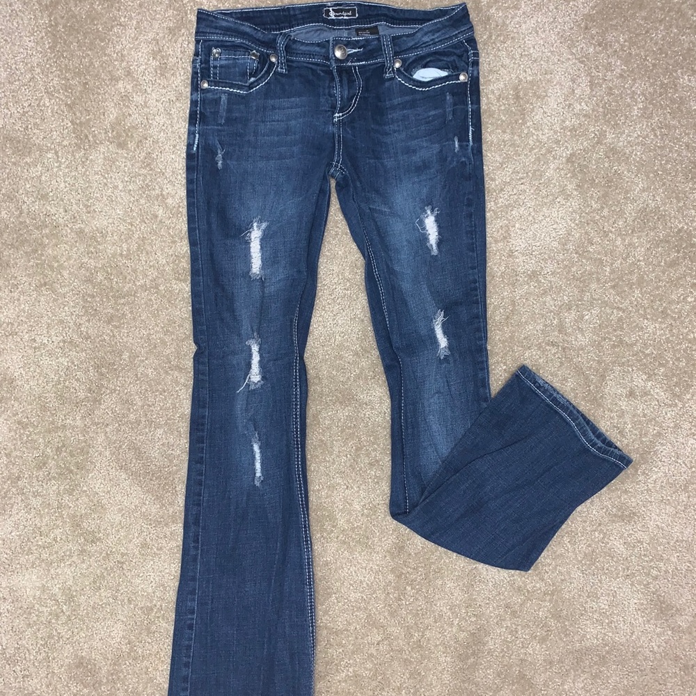 Soundgirl jeans low rise w/ embellishments size 9
